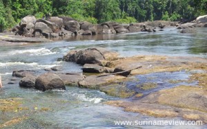 Stroomversnelling bij Ecoresort Isadou