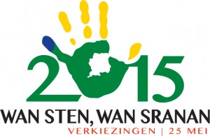Officiële logo verkiezingen Suriname
